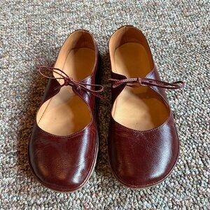 Barefoot shoes - The Drifter Leather Passion Ballet Flats - Vintage red - EU38